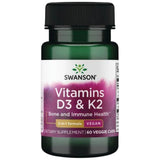 Vitaminai D3 ir K2 60 kapsulės