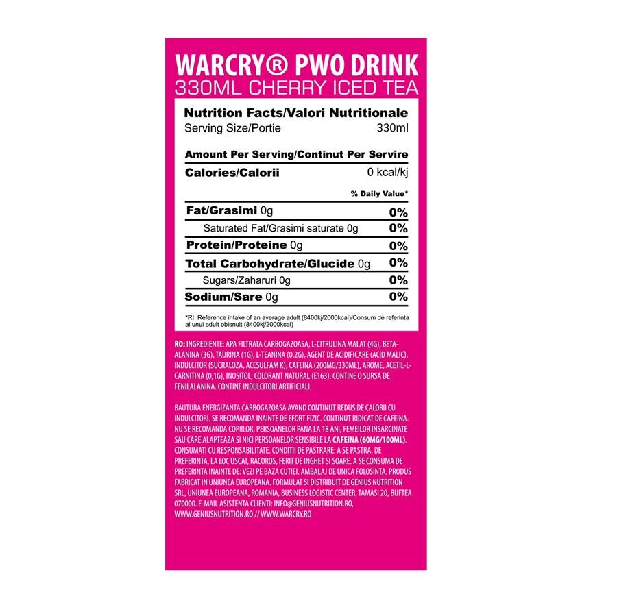 Warcry Pre-entrenamiento | Listo para beber-330 ml