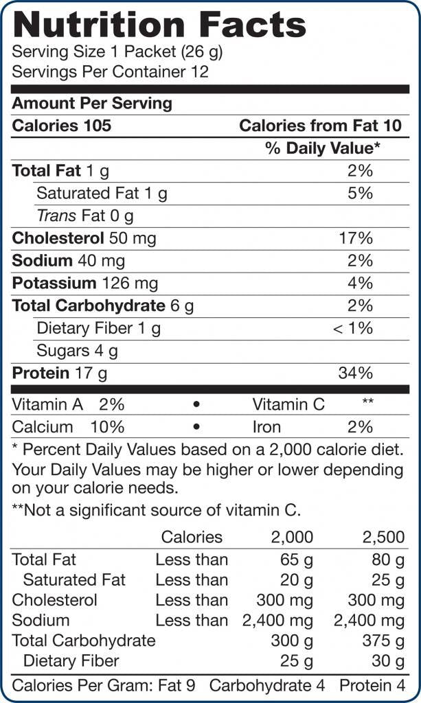 Proteína de suero: vainilla 12 x 26 gramos
