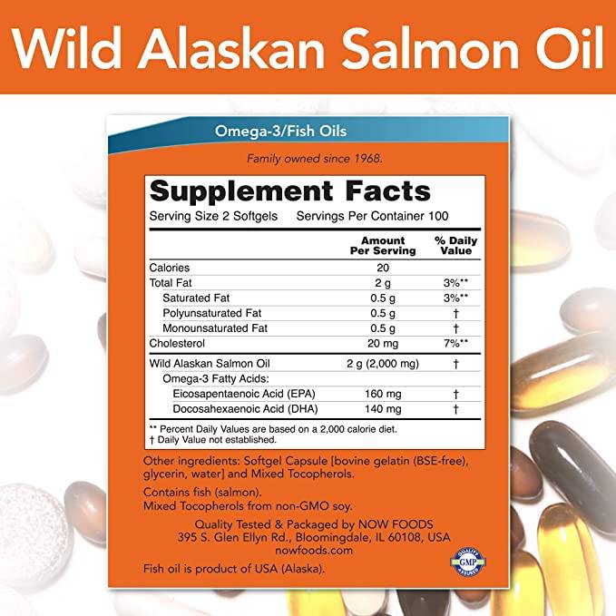 Wild Alaskan Salmon Oil - 200 Softgels