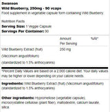 Wild Blueberry 250 mg 90 capsules