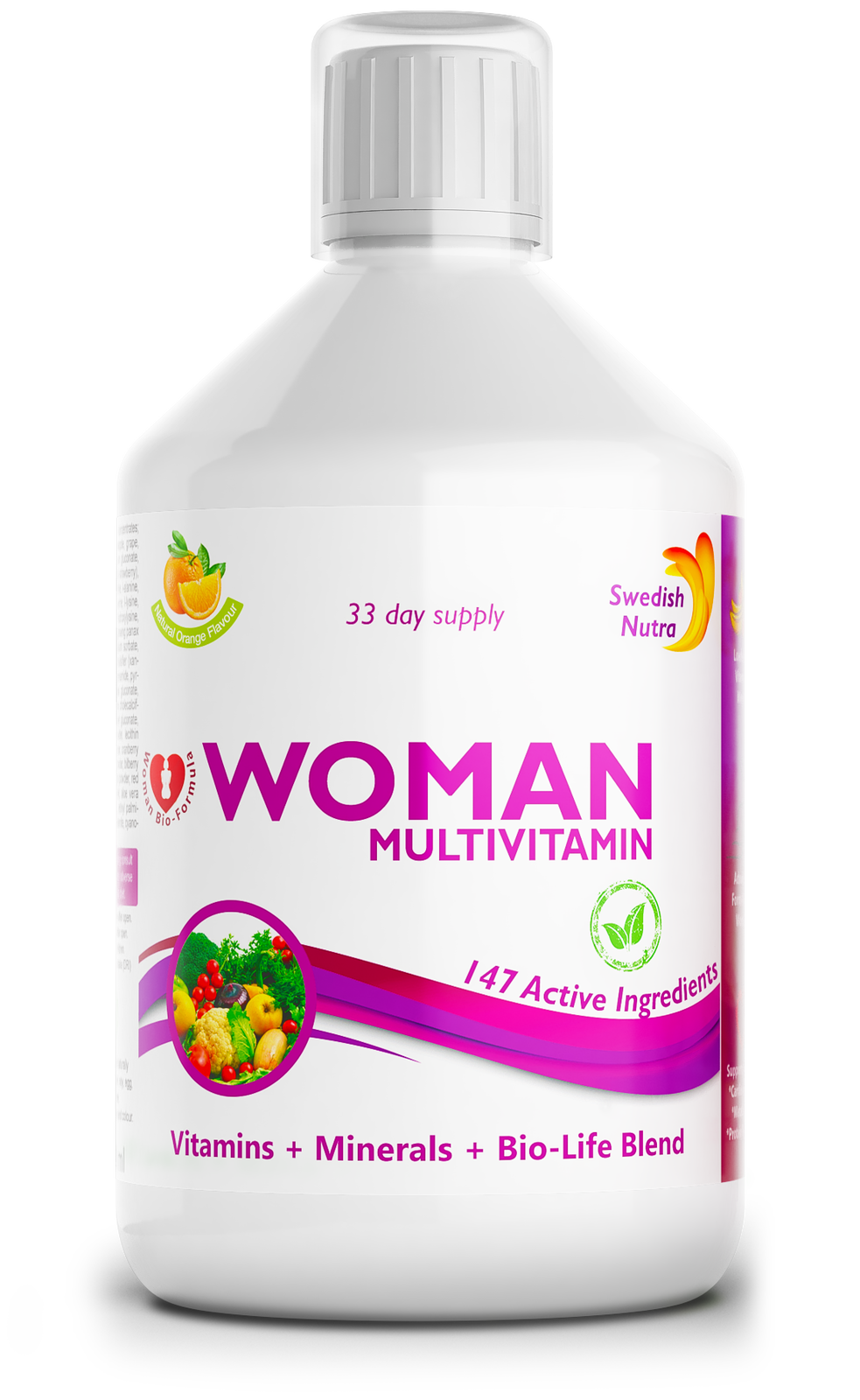 Fraen Multivitaminnen fir Fraen mat Kollongen 1497 mg - 147 Active Zutaten / 500 ml /