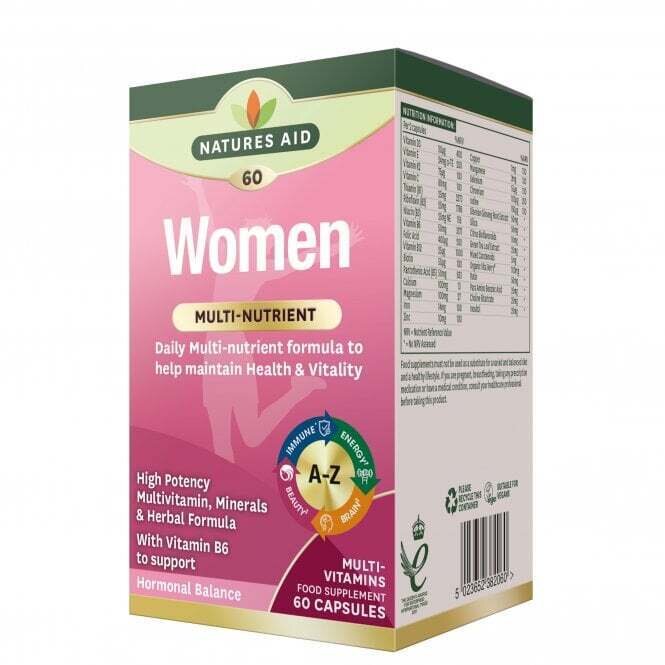 Women's Multi-Vitamins & Minerals 60 capsules NaturesAid