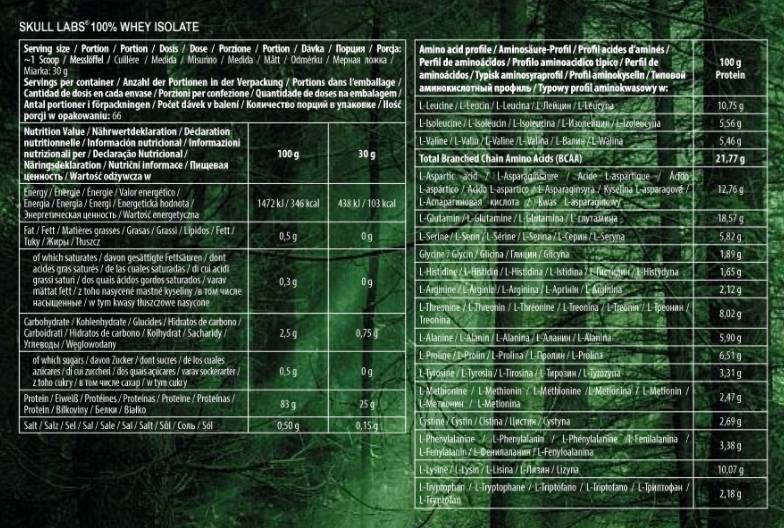 100% wei -isolaat - 2000 gram