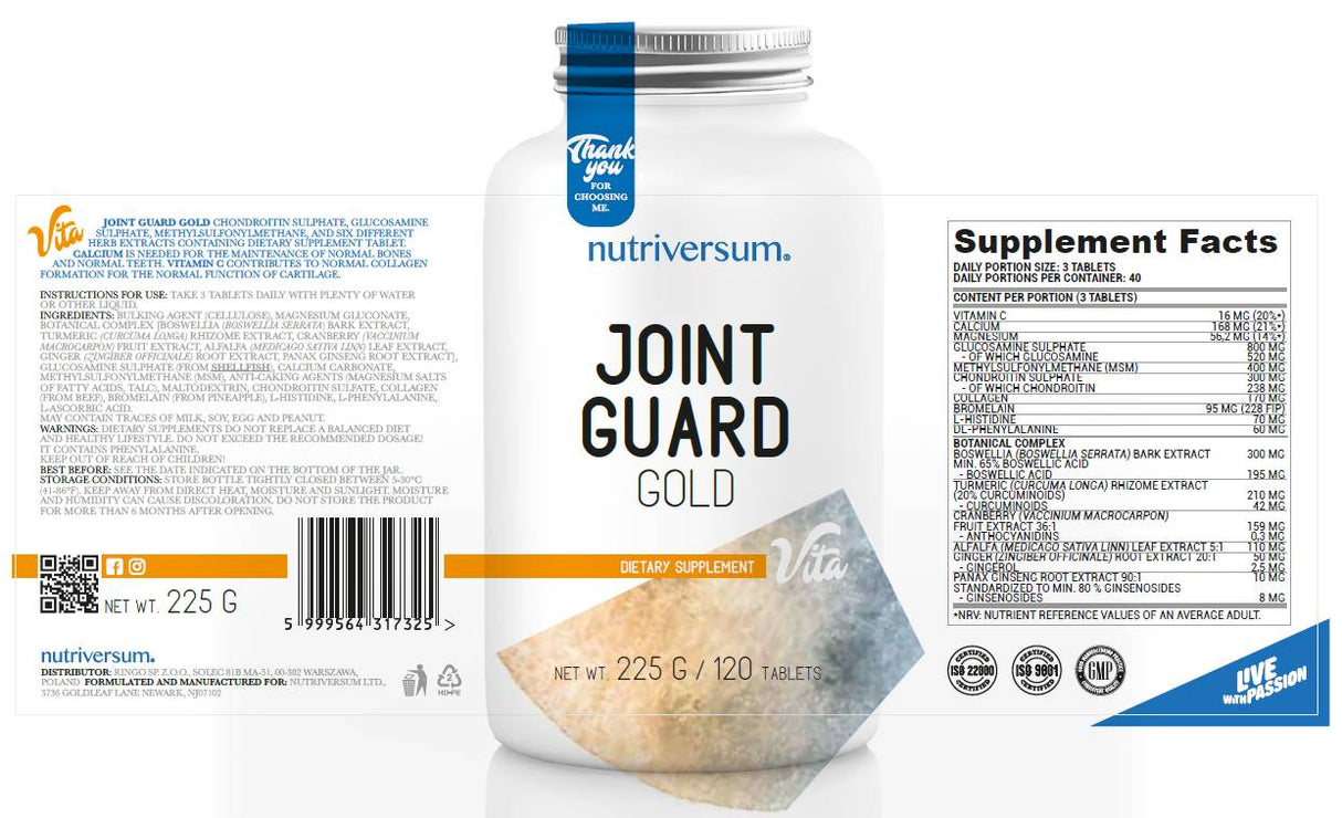 Joint Guard Gold - 120 tabletten