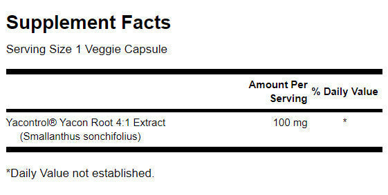 Yacontrol Yacon Root Extract 4:1 100 mg - 90 capsules