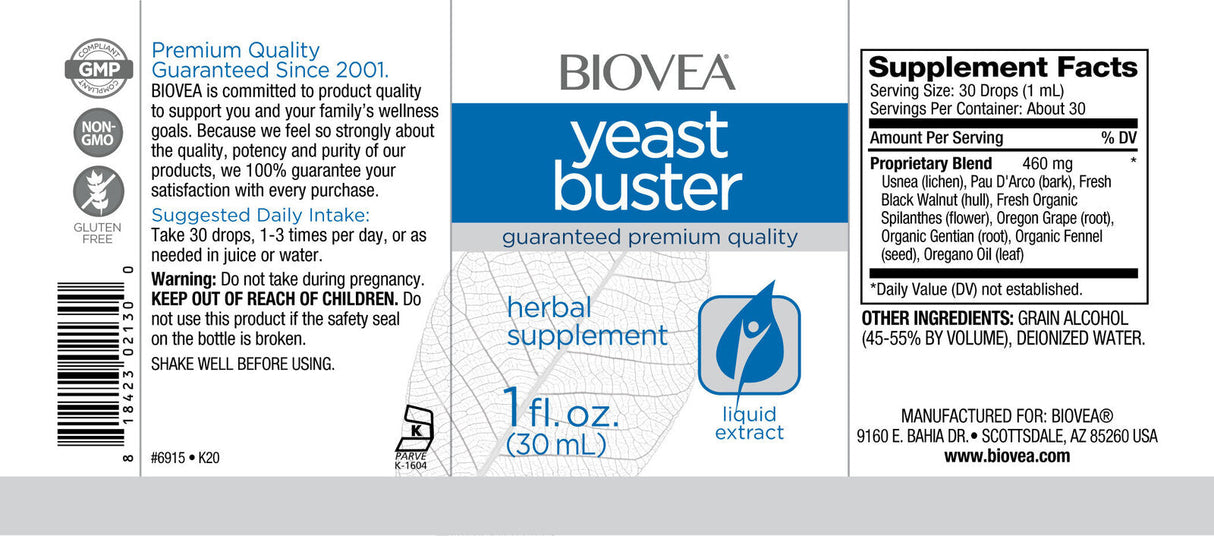 Drożdżowe krople płynne Buster / 30 ml