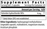 Yohimbe HCl 2 mg 90 capsules