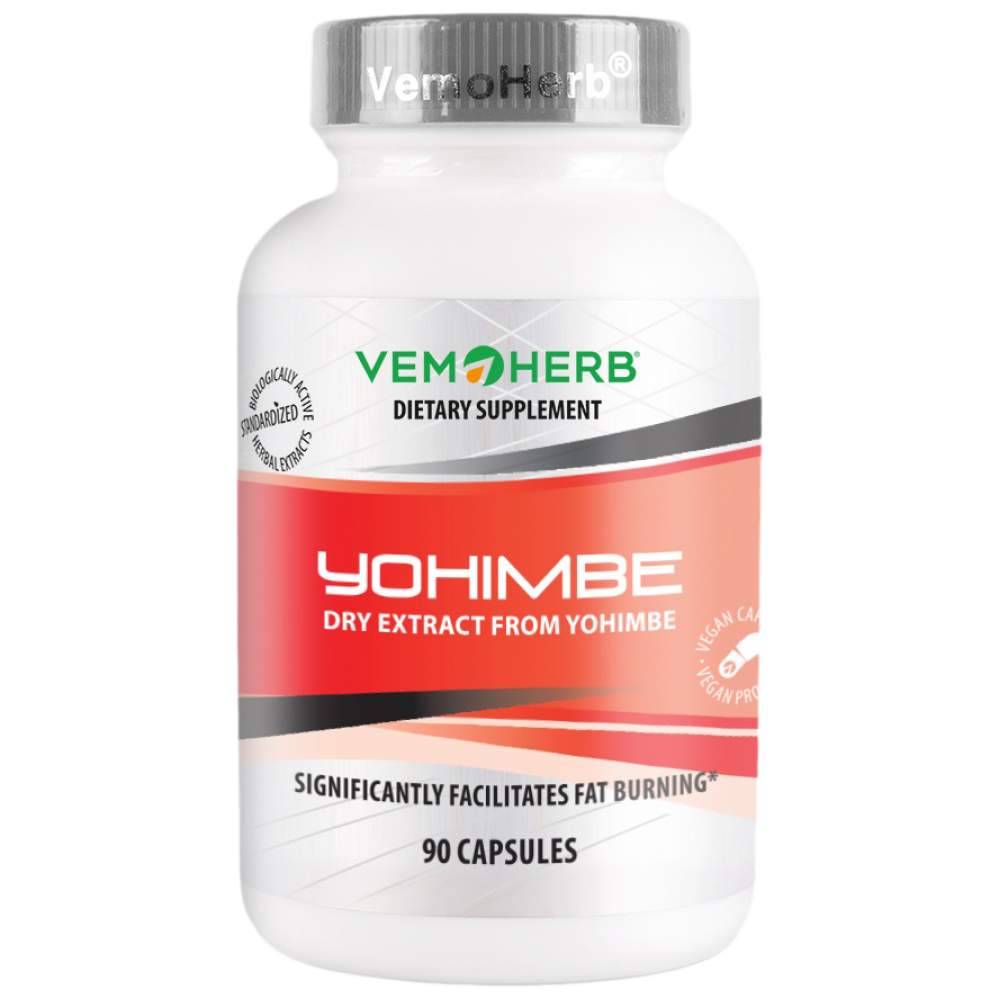 Yohimbe hcl 2 mg 90 kapsulės