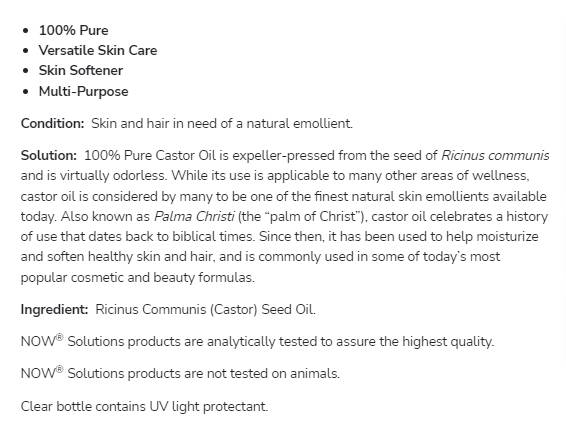 Castor Oil | 100% Pure Versatile Skin Care - 473 ml