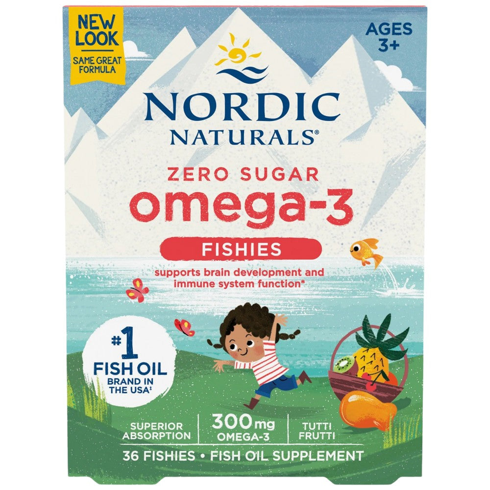 Zero Sugar Omega-3 Fishies 300 mg - 36 Chewable Gel Capsules