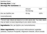 Zinc 50 mg | as OptiZinc - 60 capsules