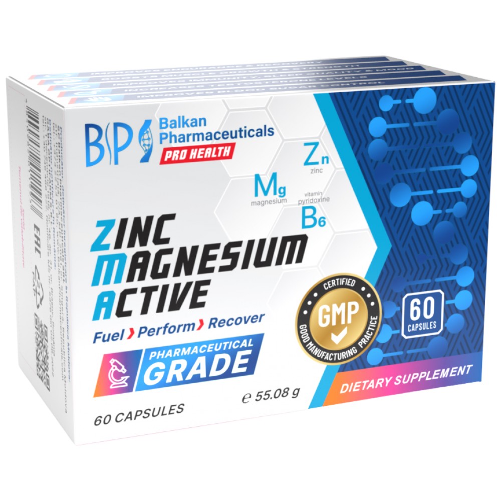 Cynk Magnez Active - 60 kapsułek