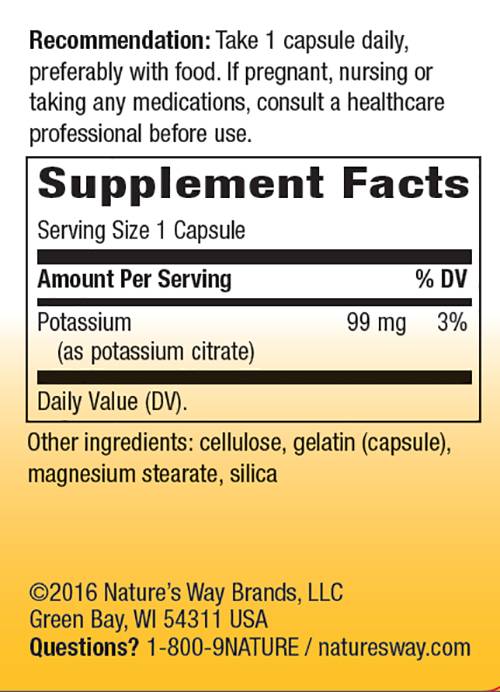 Potassium Complex 99 mg - 100 capsules