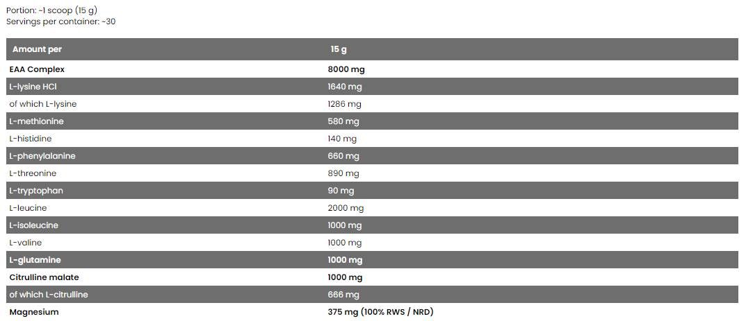 Bad Ass / Amino - 450 grams