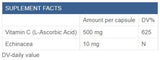 Vitaminas C 500 + Echinacea - 120 kapsulės