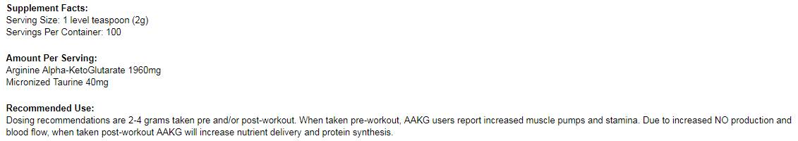 AAKG Powder 200 grams