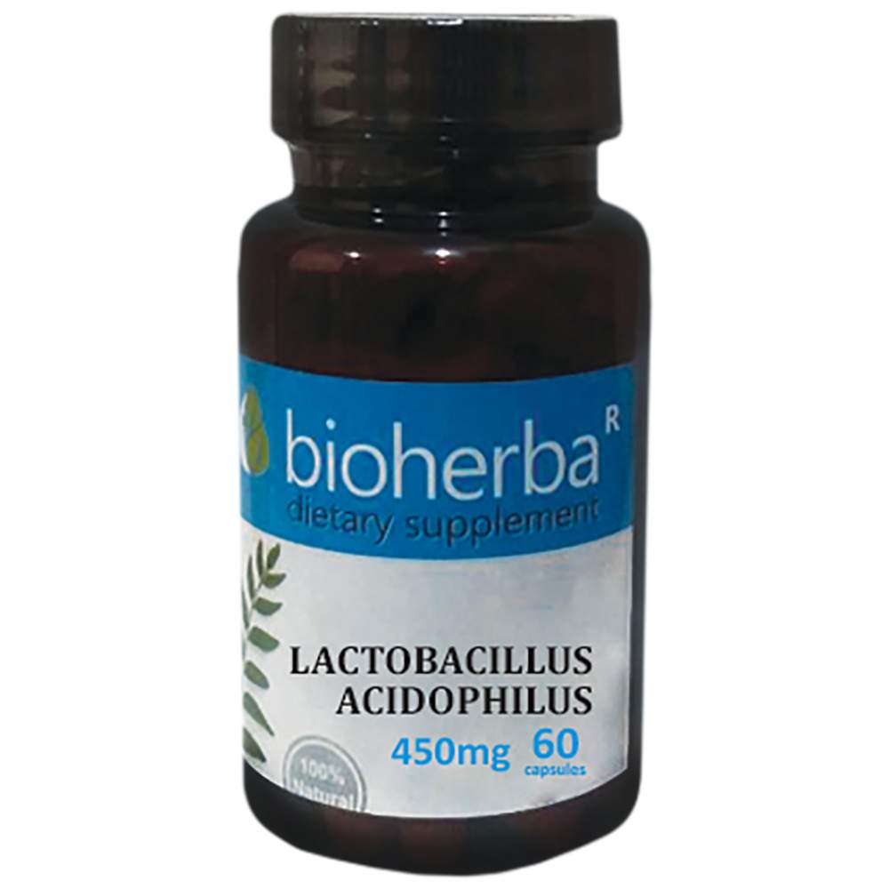 Lactobacillus acidophilus 450 mg - 60 kapsulės