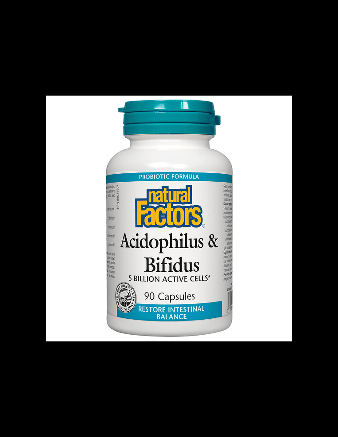 Acidophilus & Bifidus | 5 Billion Active Cells - 90 капсули - Feel You