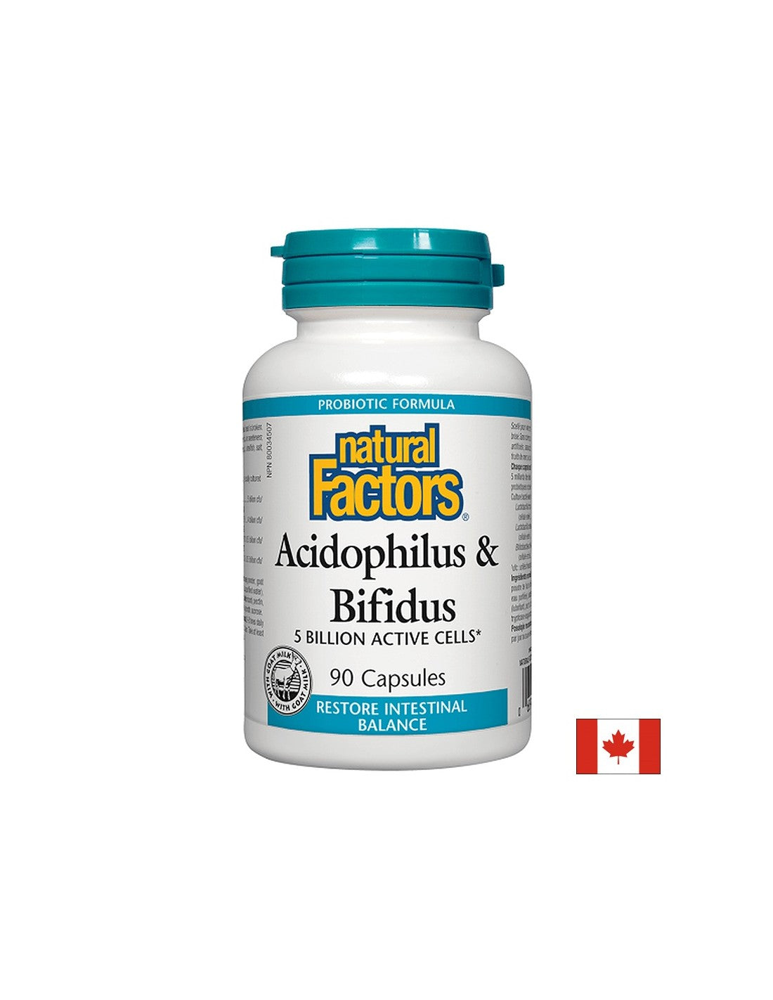 Acidophilus & Bifidus | 5 Billion Active Cells - 90 capsules