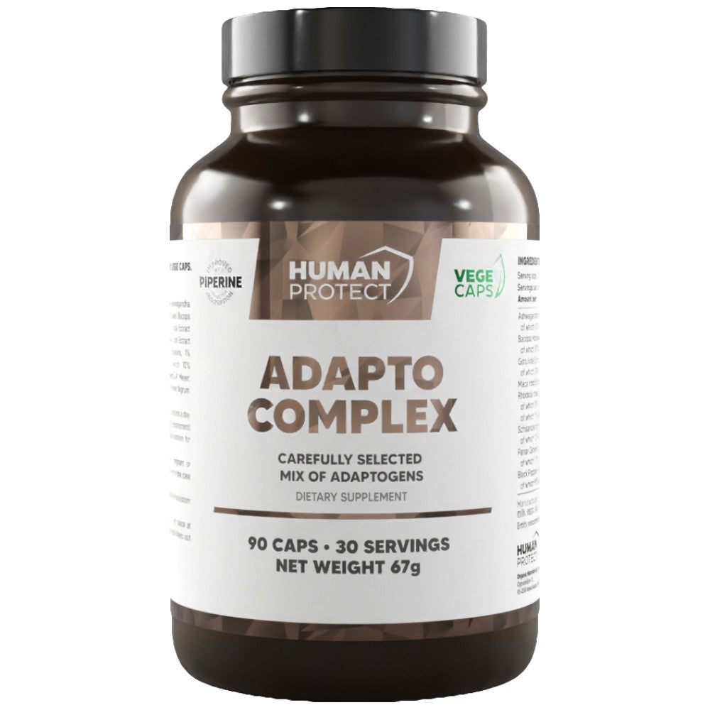 Adapto Complex | Adaptogén mátrix Ashwagandha -val, Bacopa, Rhodiola, Ginseng - 90 kapszula