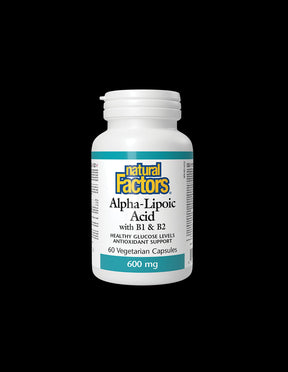 Alpha Lipoic Acid 600 mg With B1&B2 - 60 capsules - Nutra Best Europe