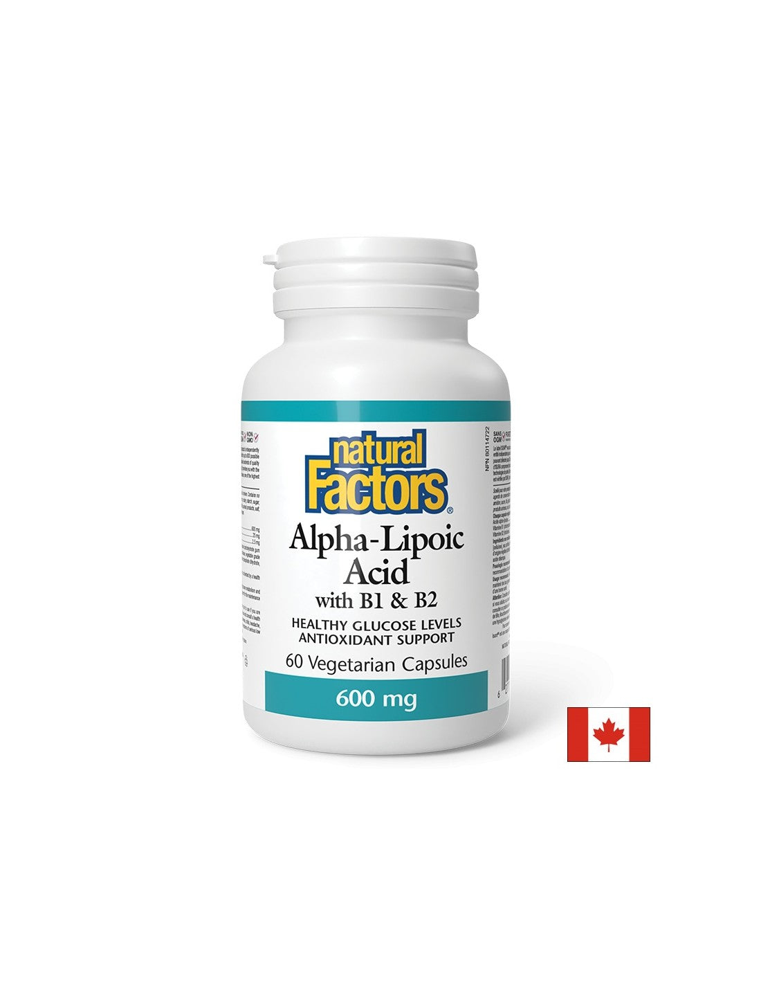 Alpha Lipoic Acid 600 mg With B1&B2 - 60 capsules