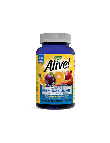 Alive! Multivitamins for Men 50+ - 75 желирани бонбони - Feel You