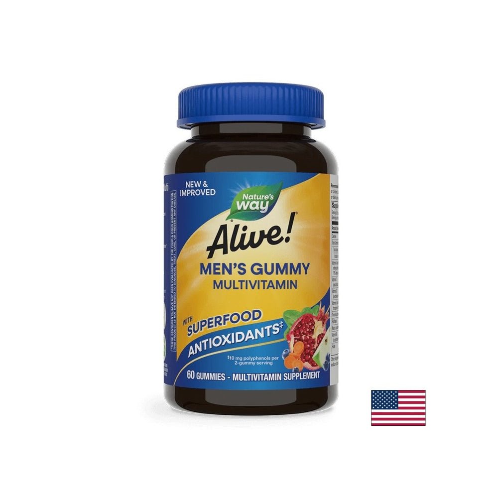 Alive! Mens Gummy Complete Multivitamin / Alive! Nature's Way Men's Multivitamin, 60 Softgels