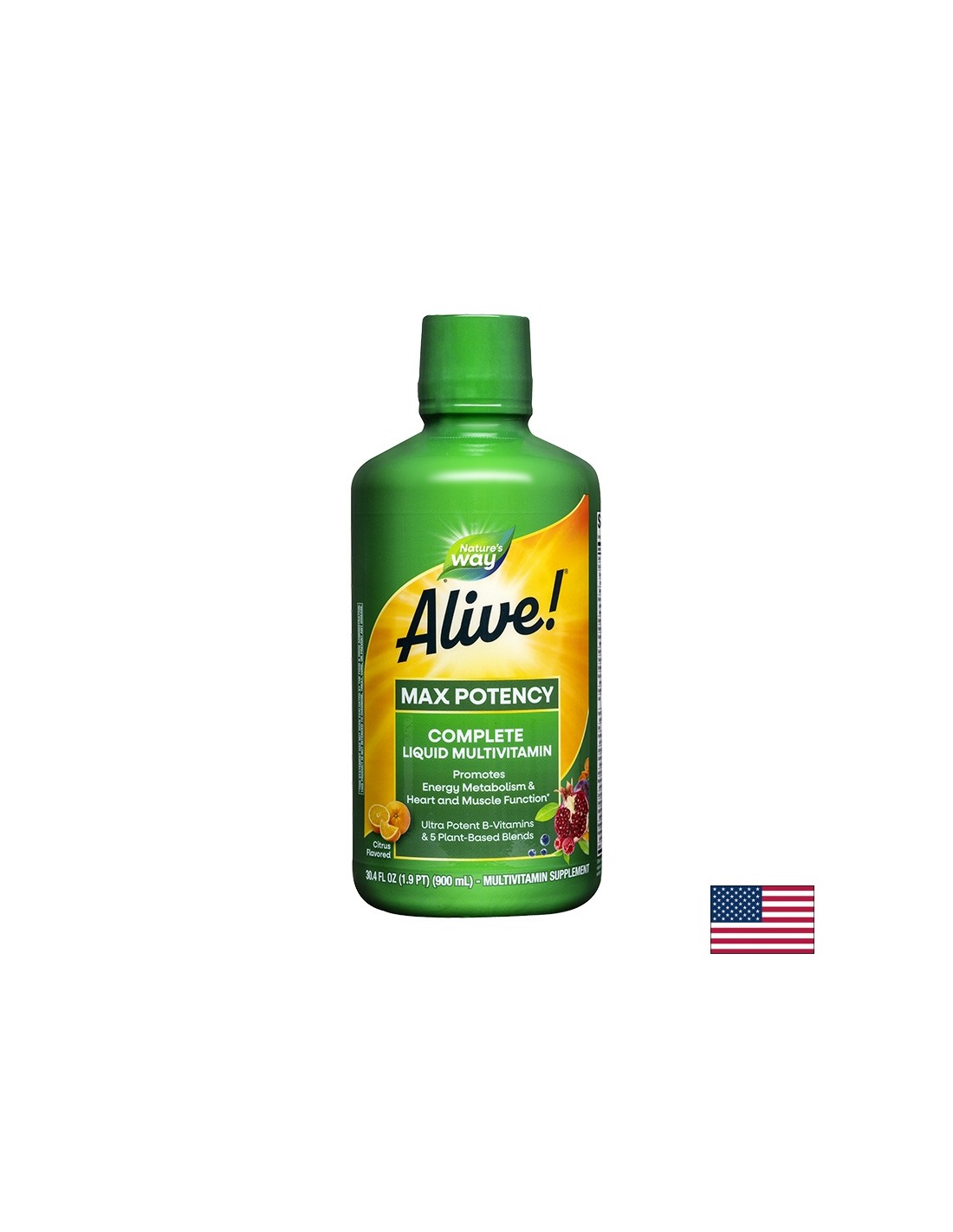 Gebuertsdeeg! Flësseg Multi -vitamin - 900 ml