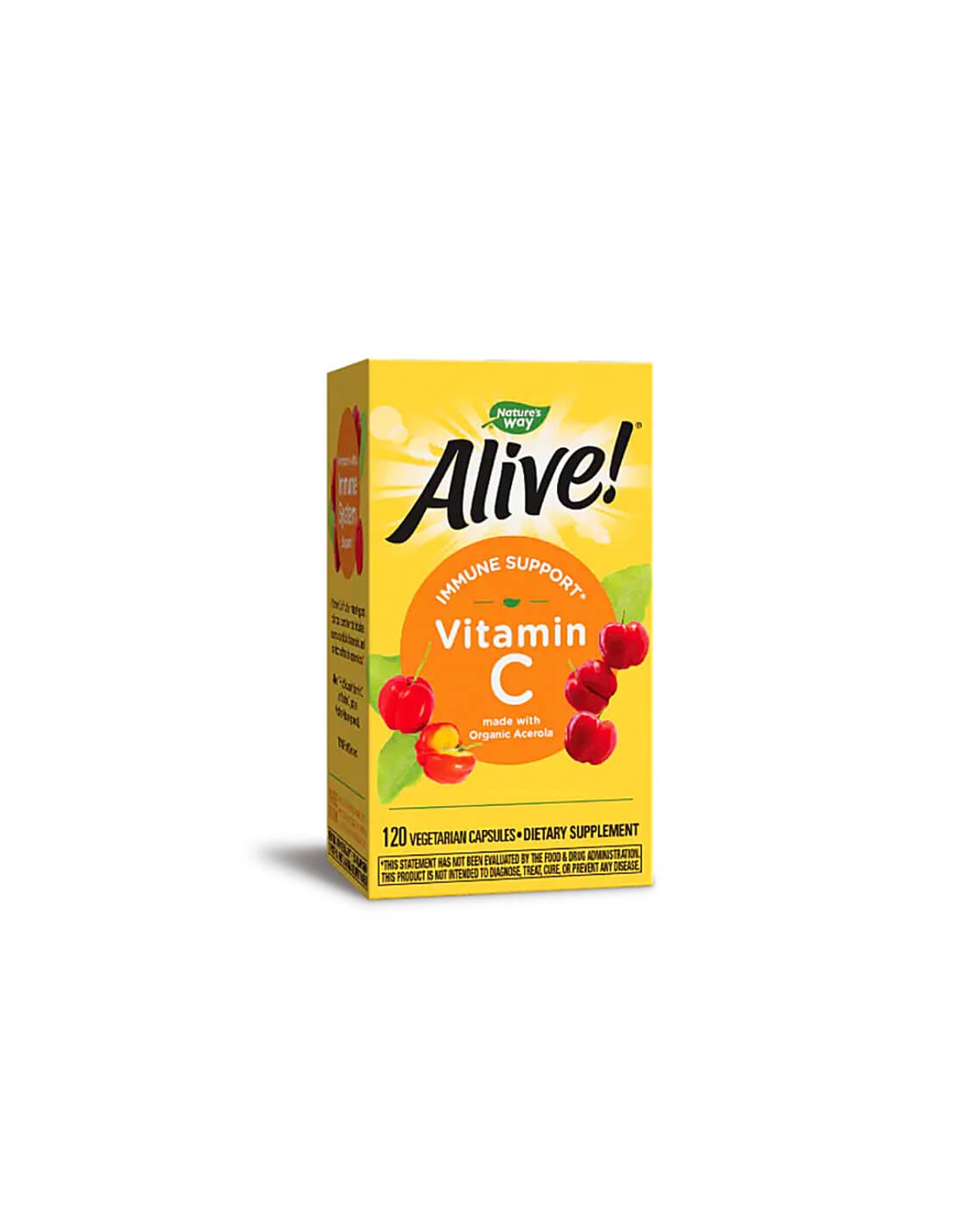 Alive! Vitamin C / Алайв! Витамин С (oт ацерола органик), 120 капсули Nature’s Way - Feel You