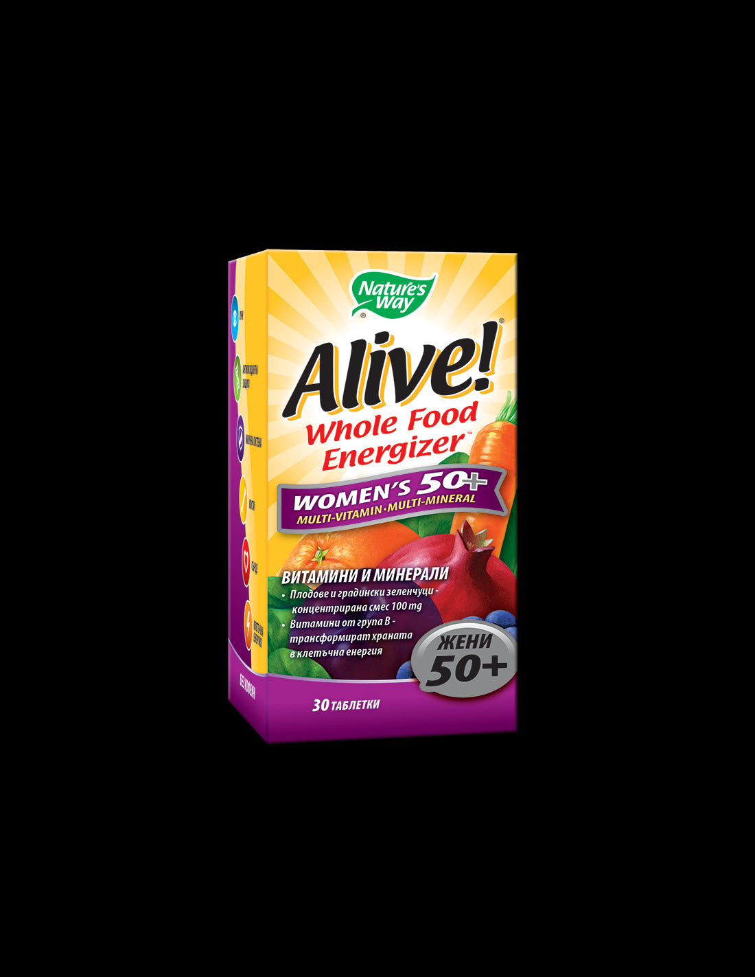 Alive! Women's 50+ / Алайв! Мултивитамини за жени 50+ x 30 таблетки Nature’s Way - Feel You