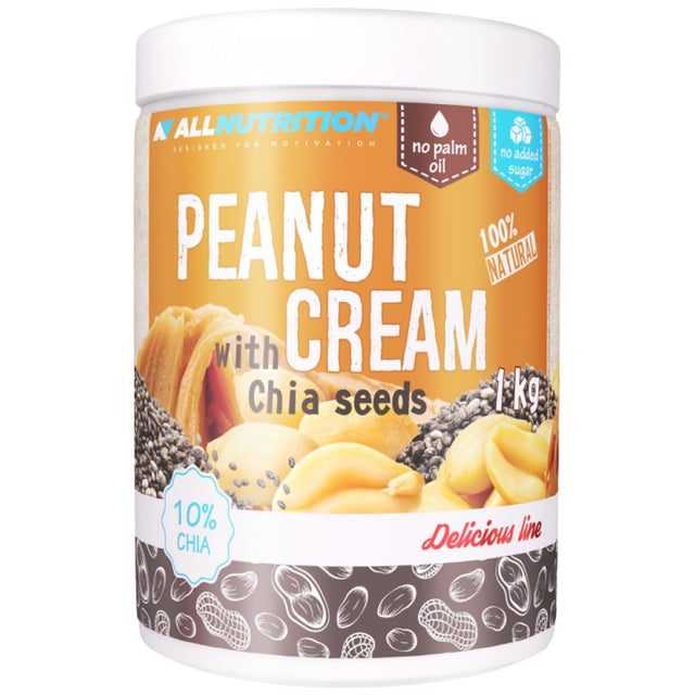 Peanut Cream with Chia Seeds 1000 грама - Feel You