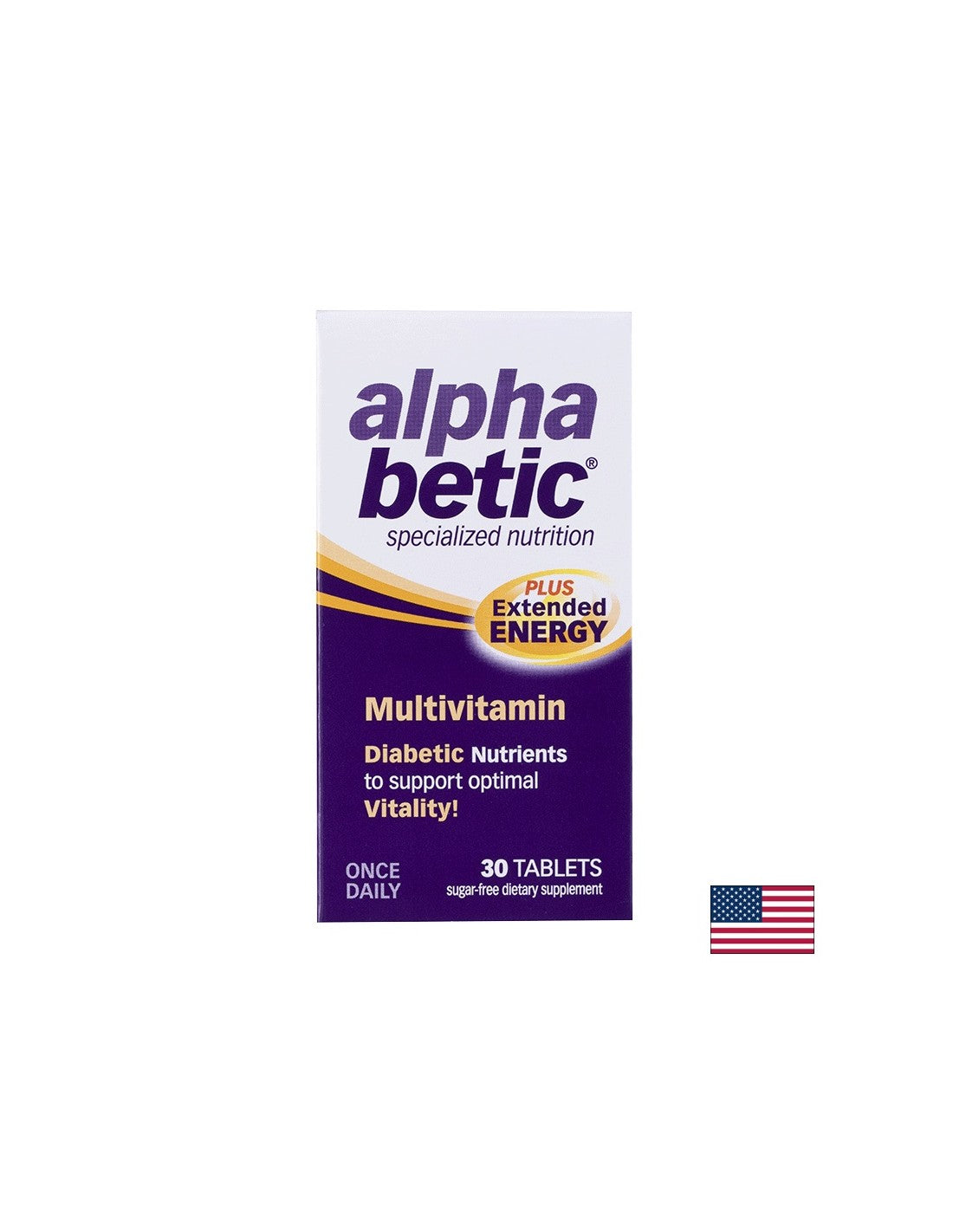 Енергизиране на мултивитамини за диабетици - Alpha Betic®, 30 таблетки