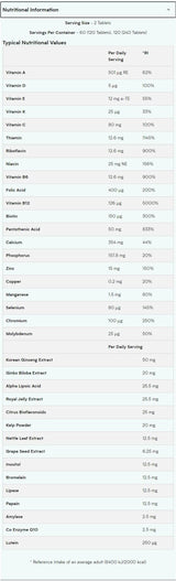 Alfa -mehed super multi -vitamiin - 240 tabletti