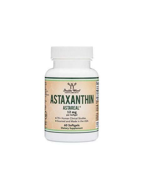 Антиоксидант - Астаксантин (Astaxanthin Astareal), 12 mg х 60 софтгел капсули Double Wood - Feel You