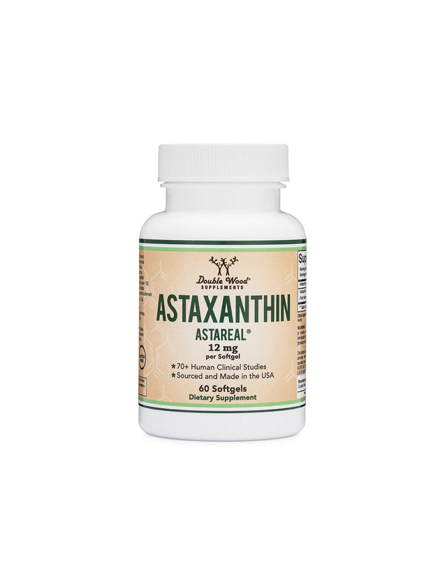 Антиоксидант - Астаксантин (Astaxanthin Astareal), 12 mg х 60 софтгел капсули Double Wood - Feel You