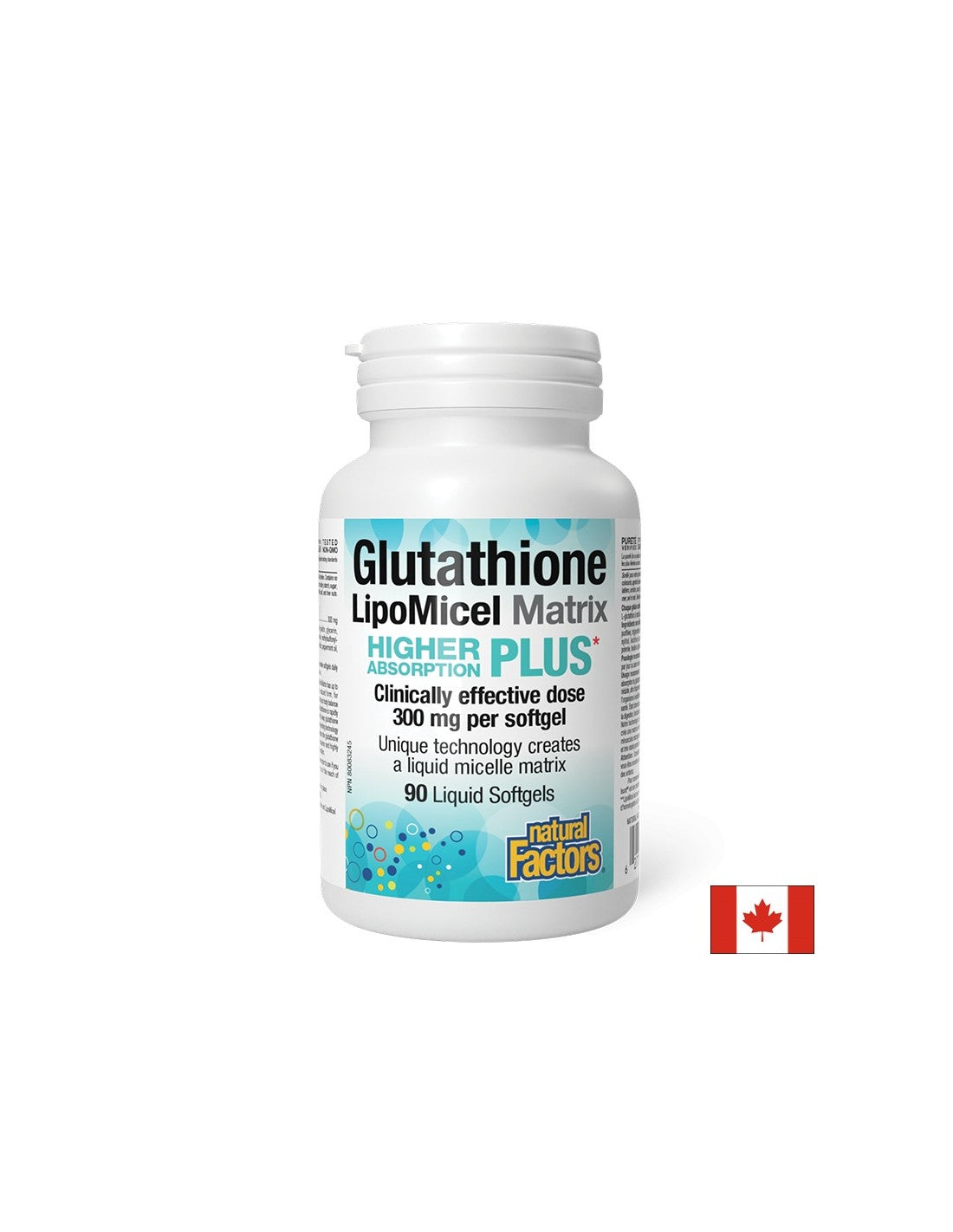 Antioksidans - Glutation LipoMicel Matrix, 300 mg x 90 mekih kapsula <tc>Natural Factors</tc>