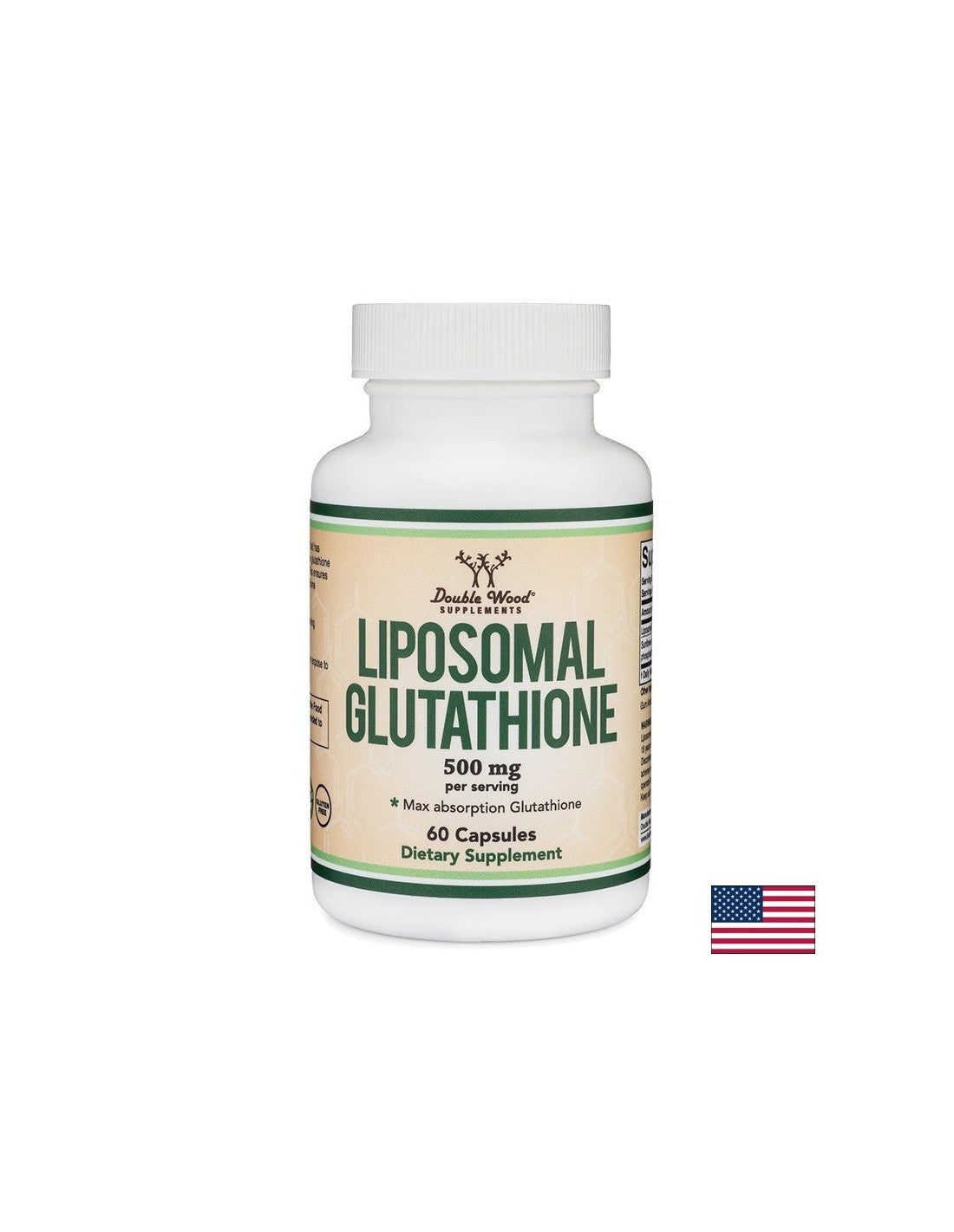 Antyoksydant, ochrona wątroby - Liposomalny glutation, 250 mg x 60 kapsułek <tc>Double Wood</tc>