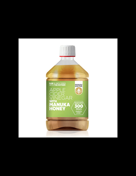 Ябълков оцет + мед от манука (300 MGO) - Apple Cider Vinegar with Manuka Honey (300 MGO), 500 ml - Feel You