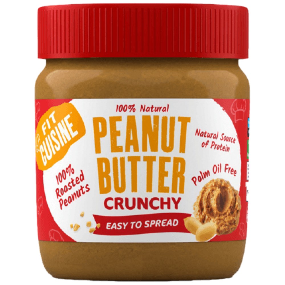 Fit Cuisine 100% Peanut Butter - Crunchy - 350 грама - Feel You