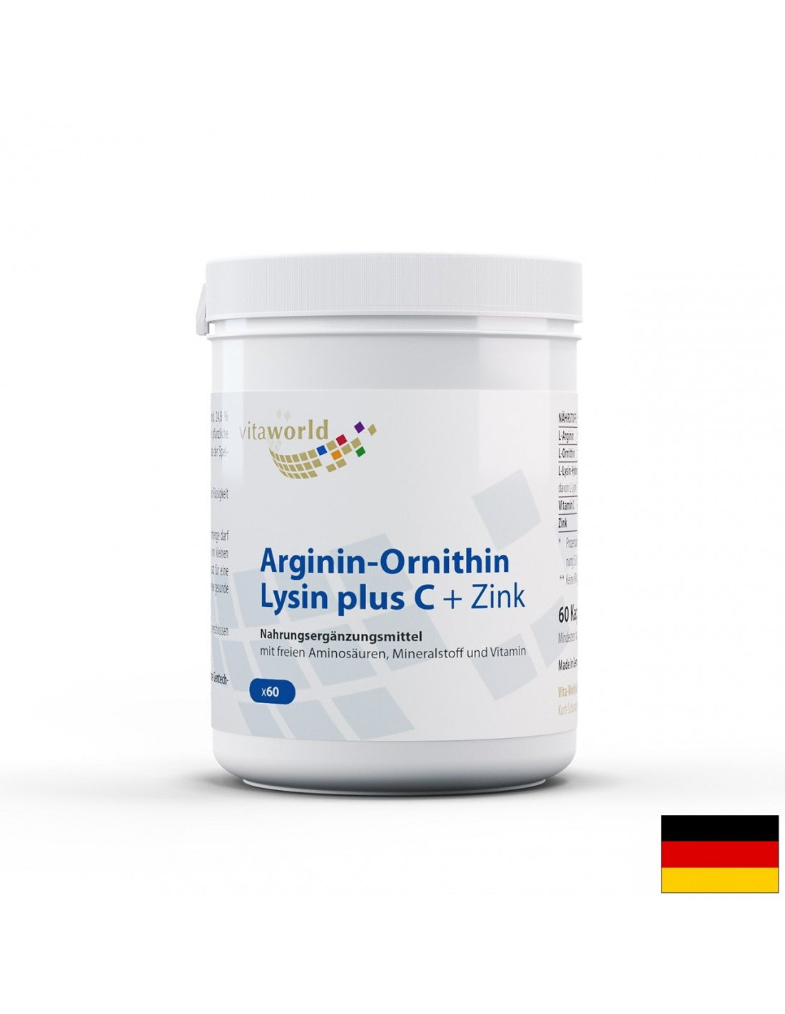 Arginine-Ornithine-Lysin + C + Zink / Arginine-Ornithine-Lysine + Vitamin C + Zinc, 60 capsules
