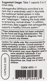 Ashwagandha Extract 450 mg - 90 capsules