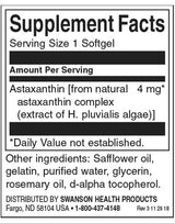 Astaxanthin 4 mg - 60 gel capsules