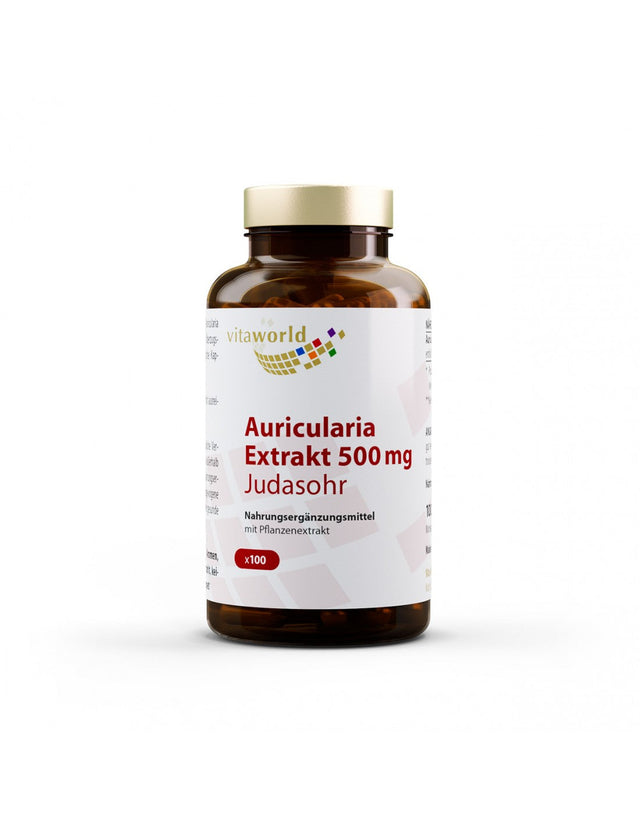 Auricularia (Judasohr) extrakt / Аурикулария (Юдино ухо) 500 mg, 100 капсули - Feel You