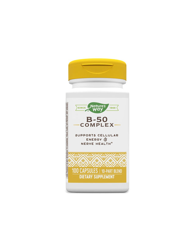 B-50 Complex - Витамин В-50 комплекс, 100 капсули Nature’s Way - Feel You