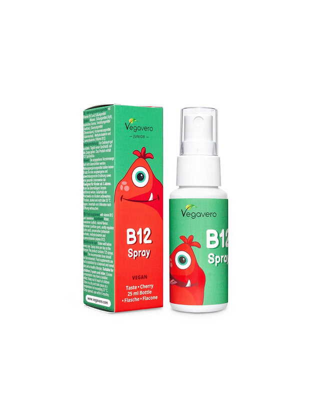 B12 Spray Junior - Витамин В12 за деца, Спрей за уста, 25 ml, 120 дози Vegavero - Feel You