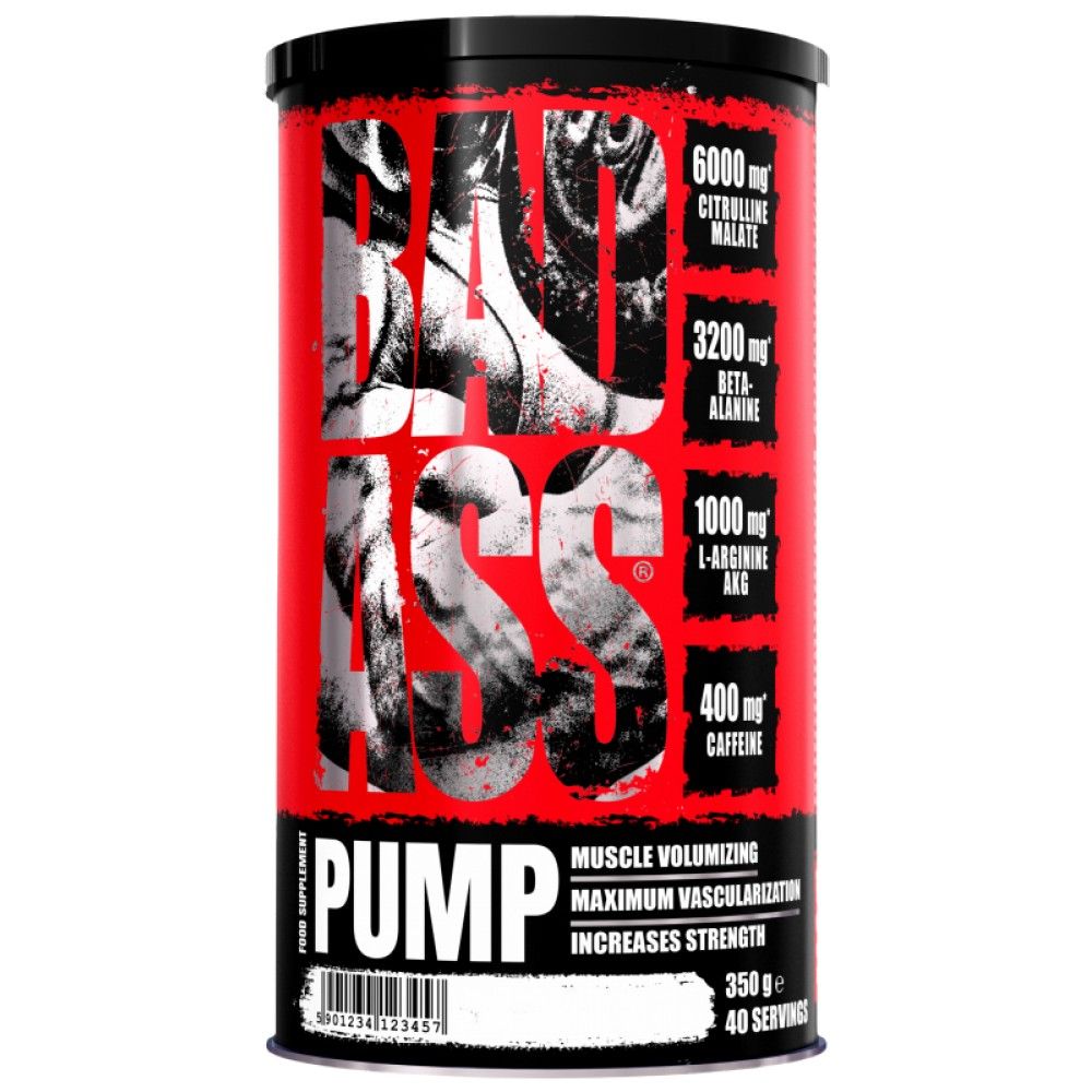 Bad Ass PUMP | Formula completă de pre-antrenament - 350 de grame