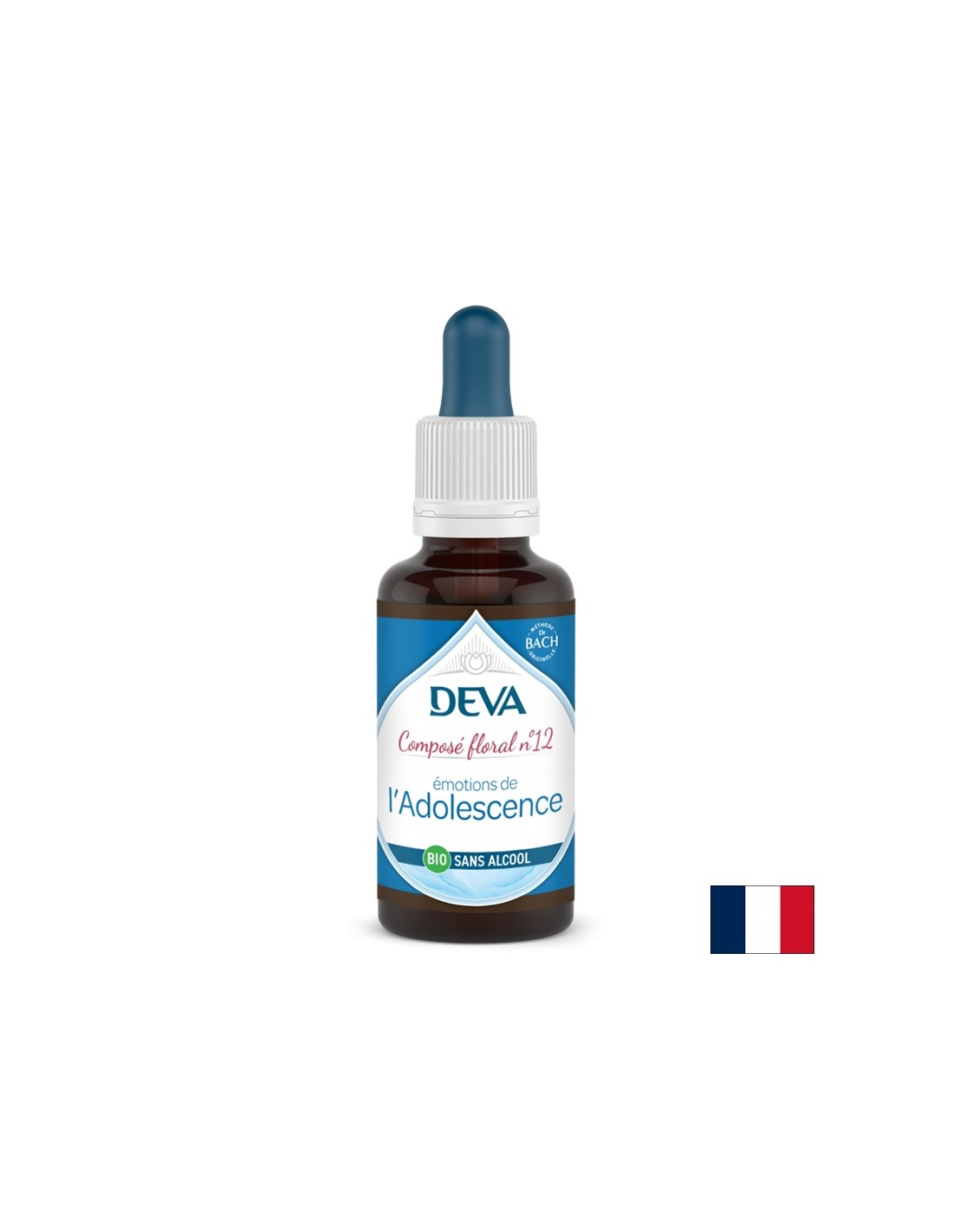Vyvážení emocí u mladých lidí, květinových esencí, Bach Method kapky č. 12 (bez alkoholu), 30 ml