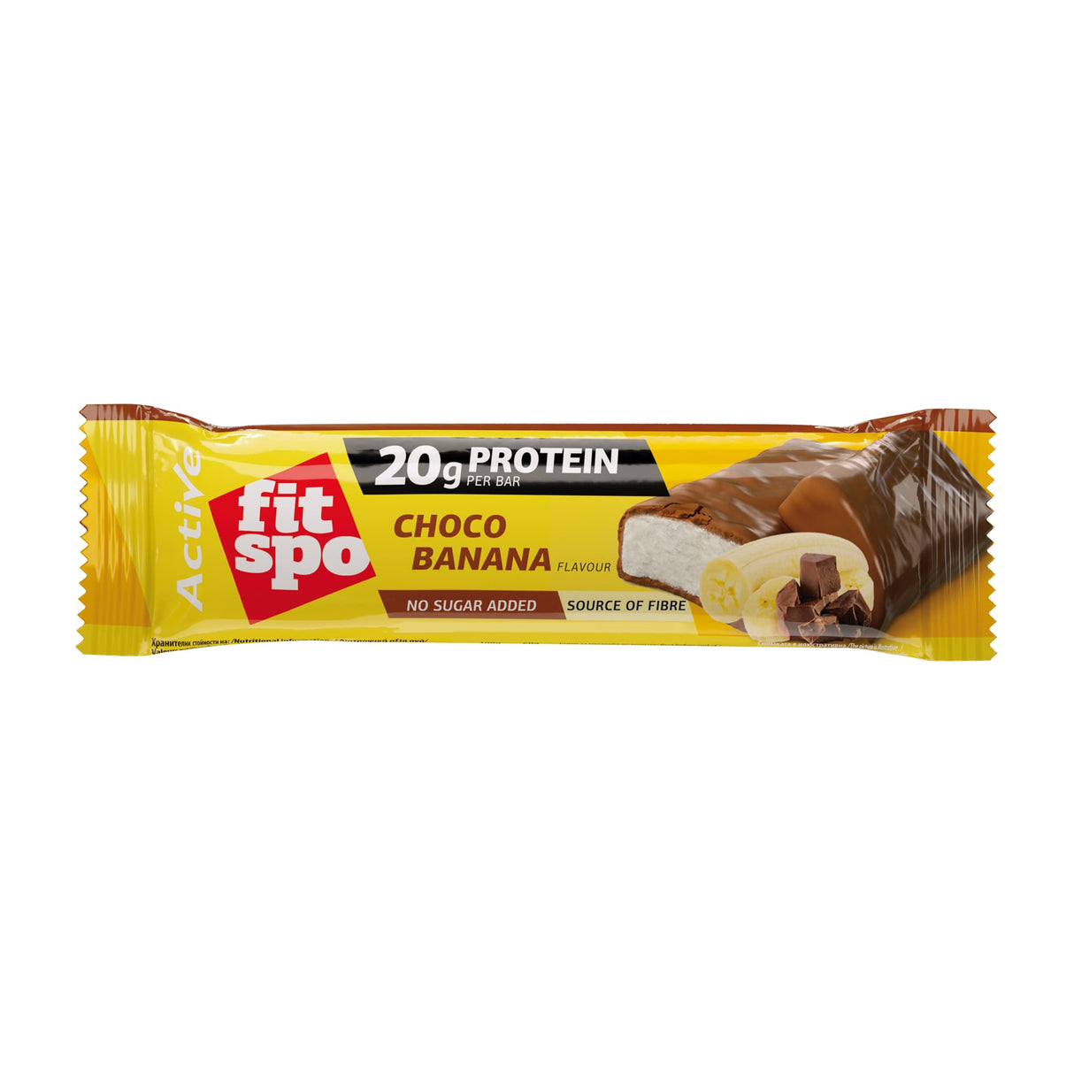 Active Bar Chocolate and Banana - 12 x 60 grams